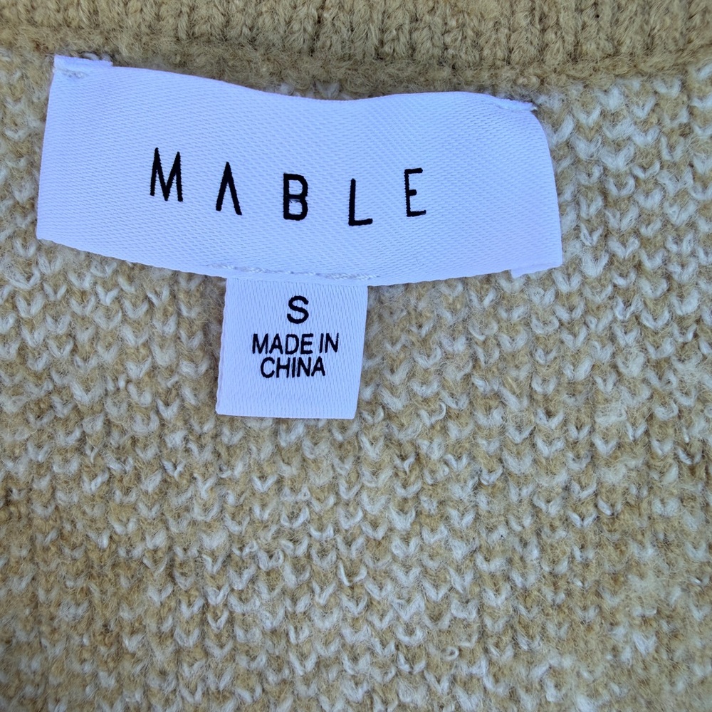 MABLE Wynter Cardigan Taupe Sz Small *Sweater only* - Picture 2 of 14